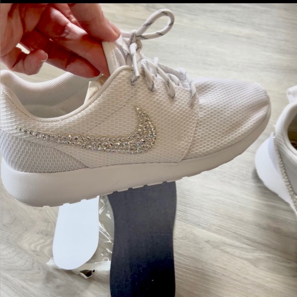 Bedazzled Crystal Nike Roshe Running Shoes - Picture 5 of 10